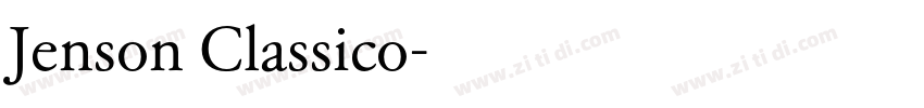 Jenson Classico字体转换